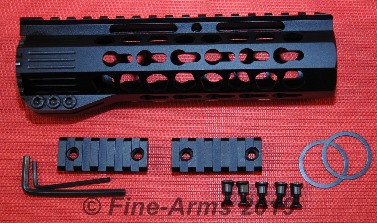 Key Mod Free Float Rail 7 inch schwarz
